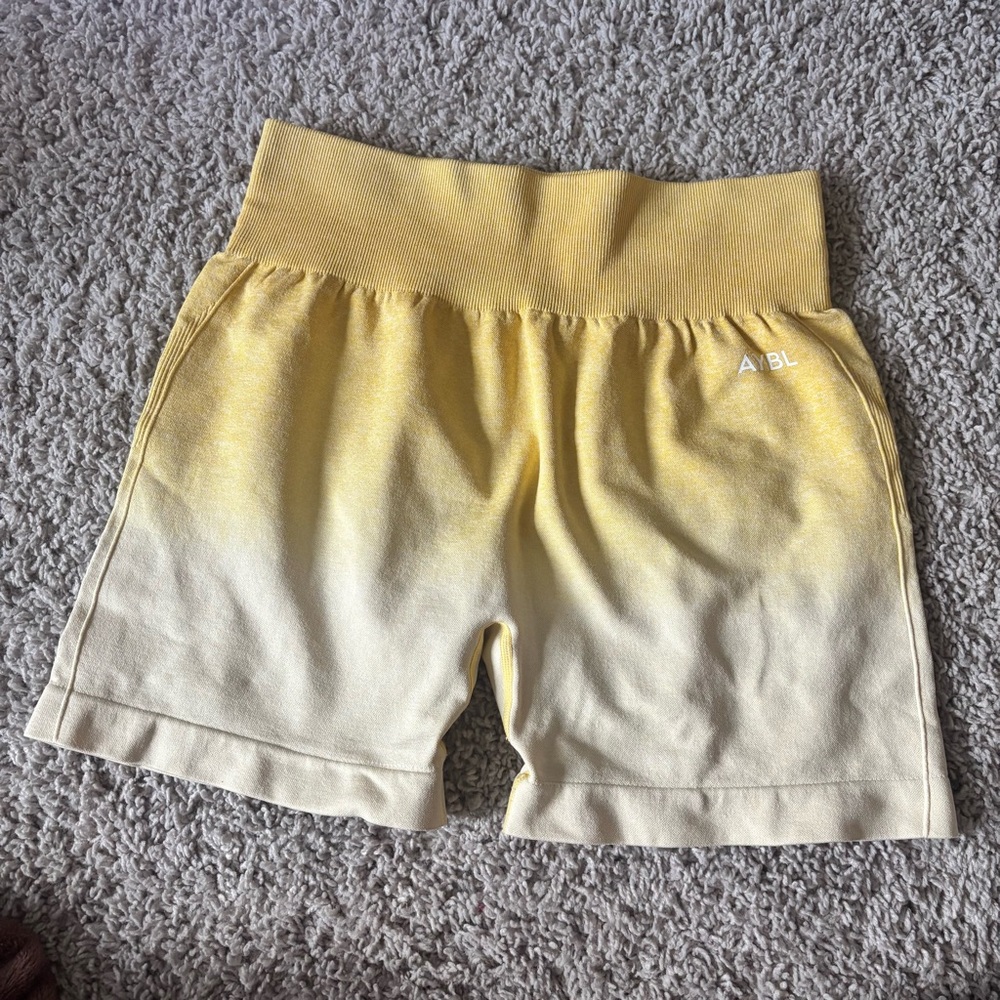 AYBL Women's Athletic Shorts in Yellow